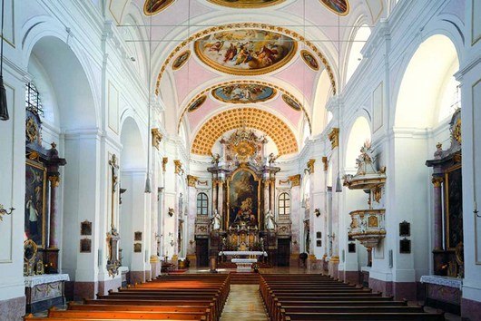 Pfarrkirche Schlehdorf Innenansicht Pfarrkirche Schlehdorf Innenansicht